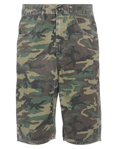 Amish Man Shorts & Bermuda Shorts Military green Size 28 Cotton