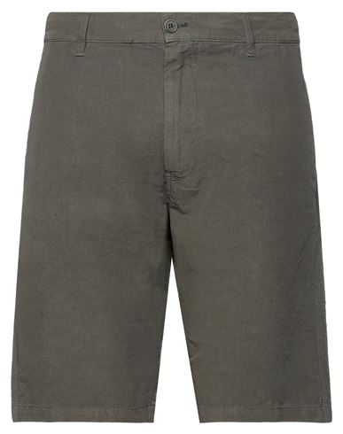 Aspesi Man Shorts & Bermuda Shorts Military green Size 36 Cotton, Linen