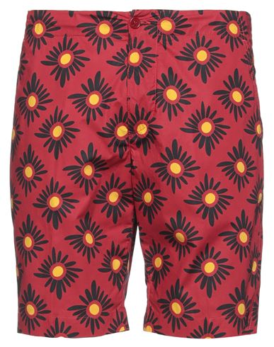Aspesi Man Shorts & Bermuda Shorts Red Size 36 Cotton