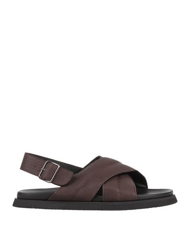Attimonelli's Man Sandals Dark brown Size 9 Soft Leather