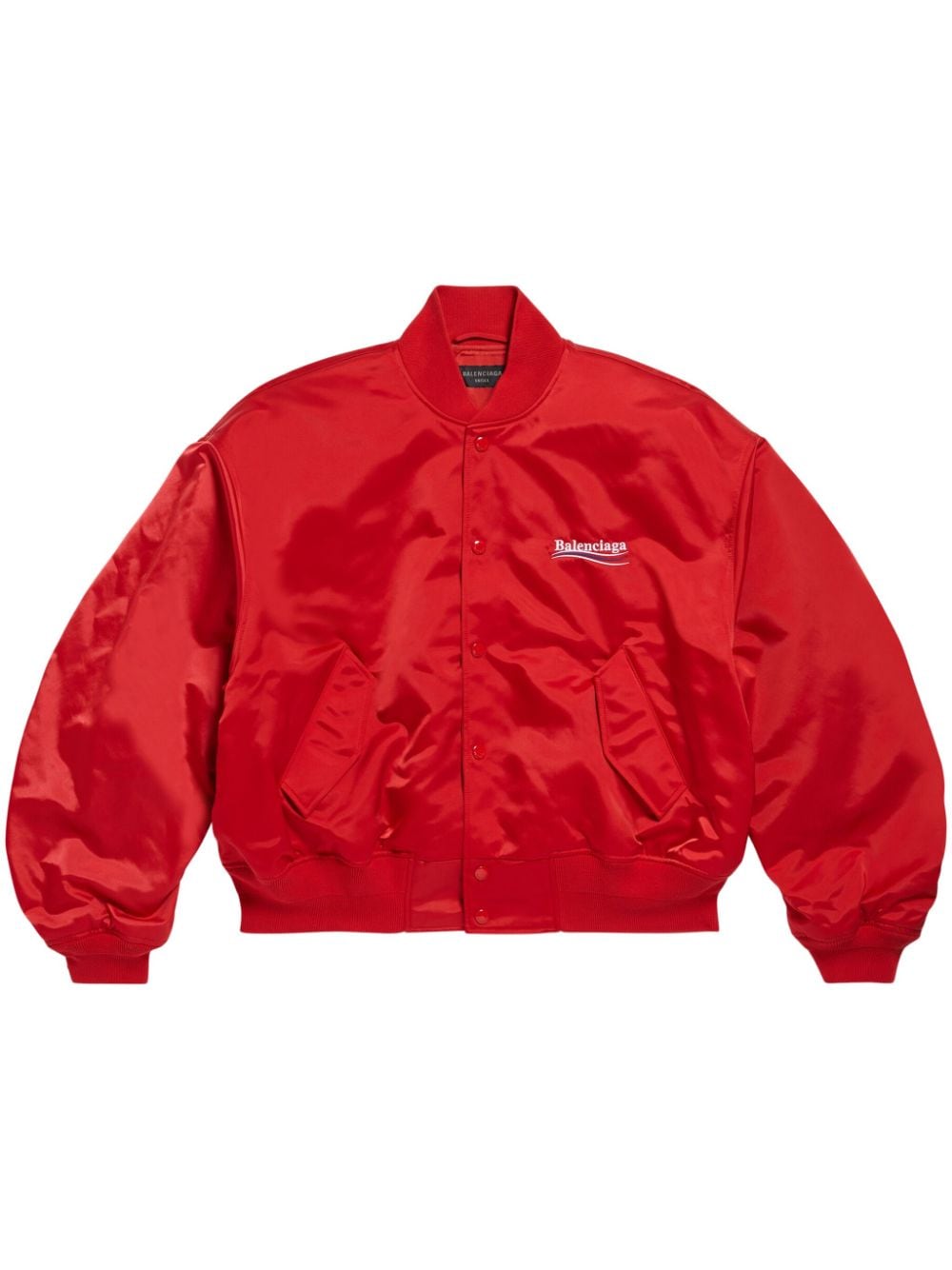 Balenciaga Political Campaign varsity jacket - Red