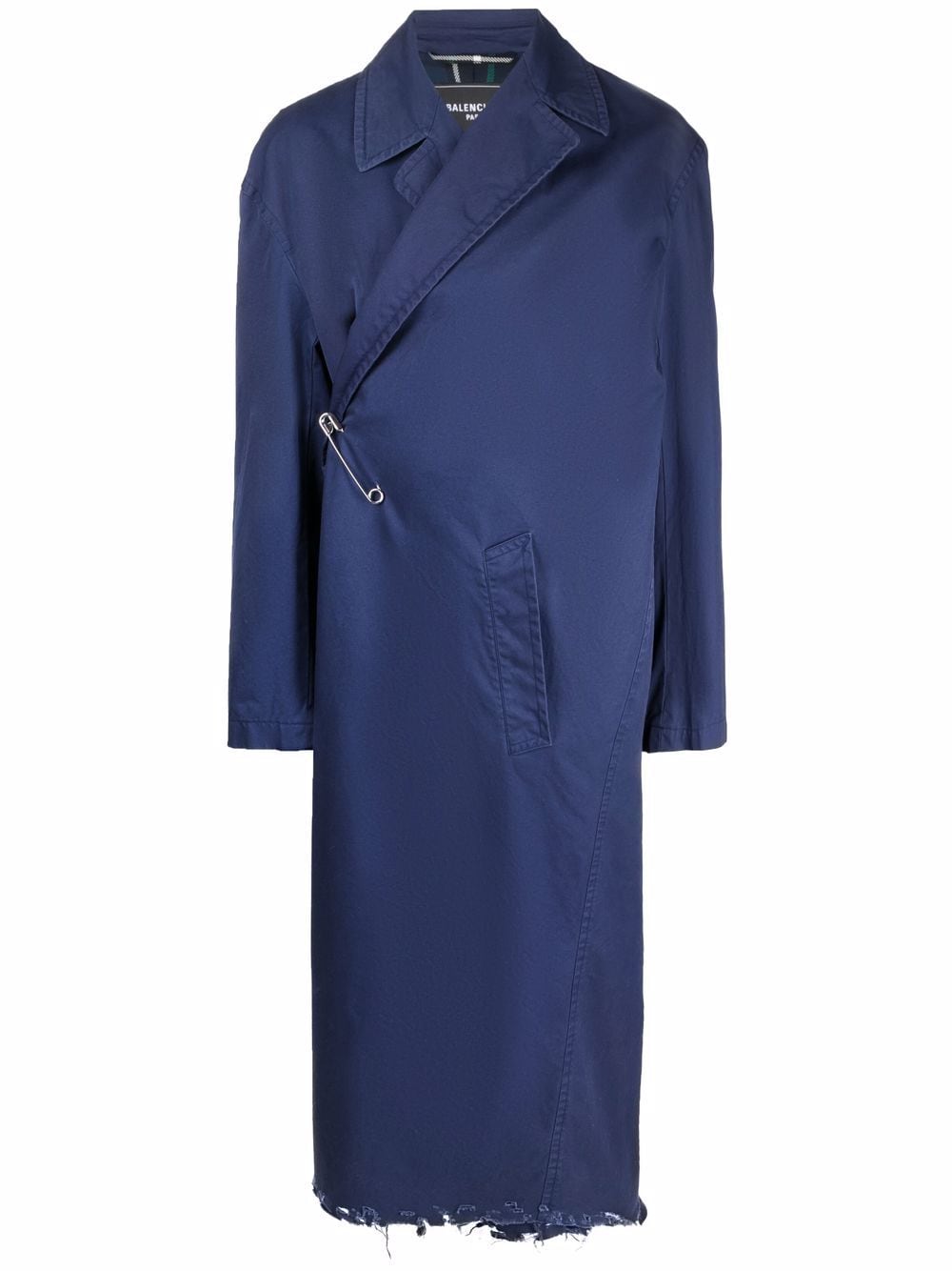 Balenciaga wrap car coat - Blue