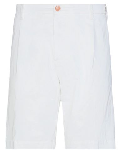 Barba Napoli Man Shorts & Bermuda Shorts White Size 32 Cotton, Elastane