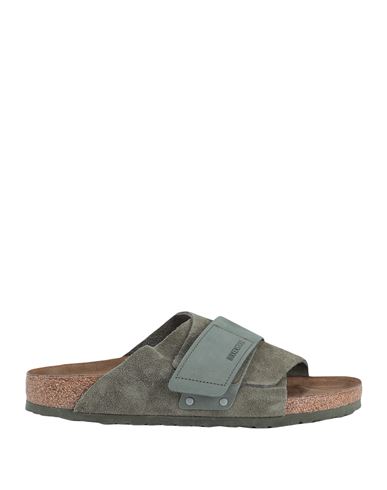Birkenstock Man Sandals Military green Size 8 Soft Leather