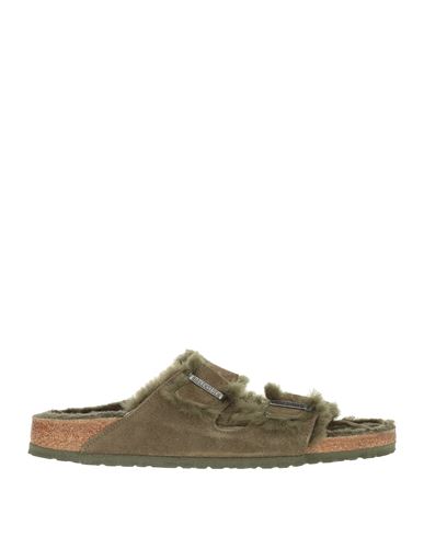 Birkenstock Man Sandals Military green Size 9 Soft Leather