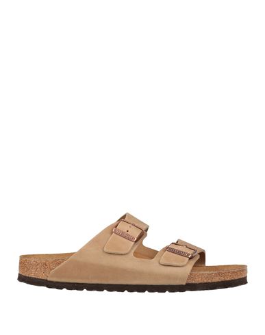 Birkenstock Man Sandals Sand Size 9 Soft Leather