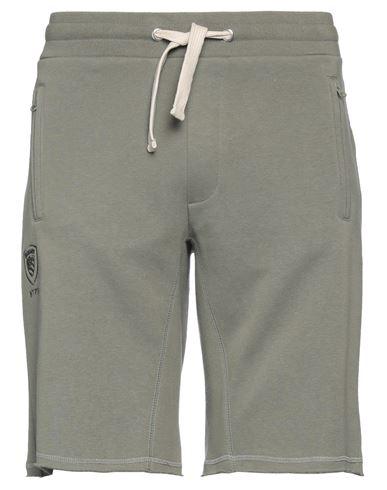 Blauer Man Shorts & Bermuda Shorts Military green Size M Cotton, Polyester