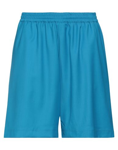 Bonsai Man Shorts & Bermuda Shorts Azure Size XL Virgin Wool, Elastane