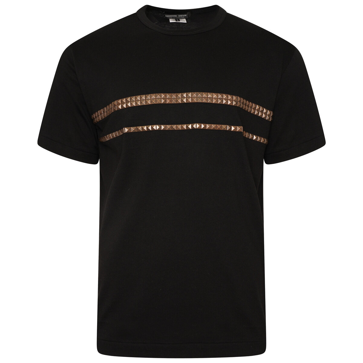 Bronze Studded Black T-shirt L Black