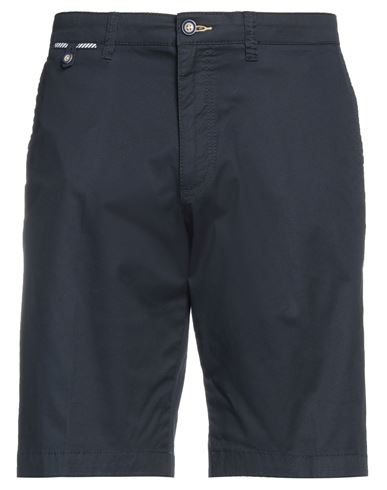 Bugatti Man Shorts & Bermuda Shorts Midnight blue Size 38 Cotton, Elastane