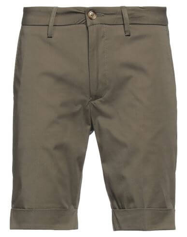 Bulgarini Man Shorts & Bermuda Shorts Khaki Size 29 Cotton, Elastane