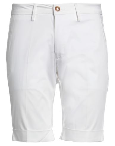 Bulgarini Man Shorts & Bermuda Shorts White Size 30 Cotton, Elastane
