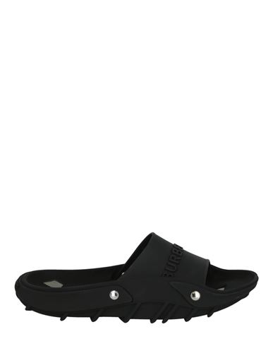Burberry Bucklow Slides Man Sandals Black Size 9 Polyurethane