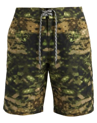 Burberry Man Shorts & Bermuda Shorts Green Size M Polyester