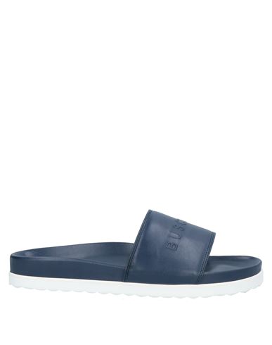 Buscemi Man Sandals Midnight blue Size 8 Soft Leather