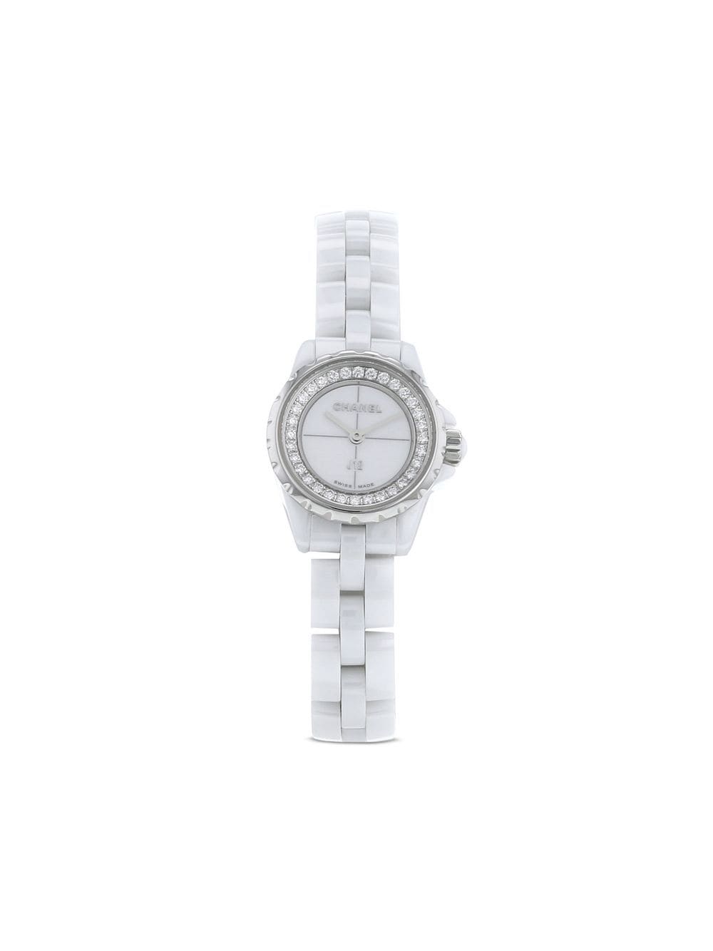 CHANEL Pre-Owned 2021 pre-owned small Chanel J12 - White