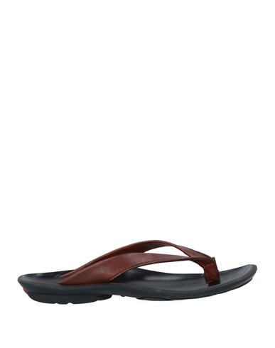 Cafènoir Man Thong sandal Brown Size 6 Cowhide