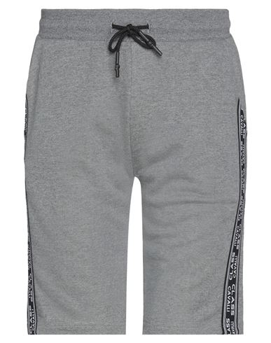 Cavalli Class Man Shorts & Bermuda Shorts Grey Size L Cotton