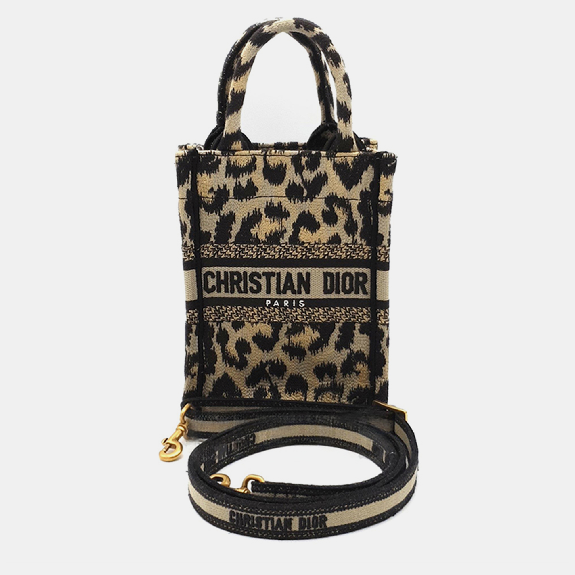 Christian Dior Book Tote Cell Phone Cross Bag