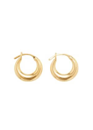 Sophie Buhai Tiny Essentials 18kt gold-vermeil hoop earrings £315