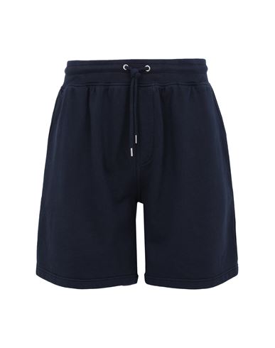 Colorful Standard Man Shorts & Bermuda Shorts Midnight blue Size L Organic cotton