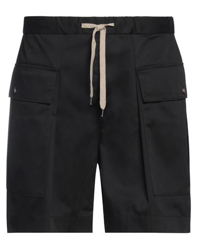 Covert Man Shorts & Bermuda Shorts Black Size XL Polyester, Cotton