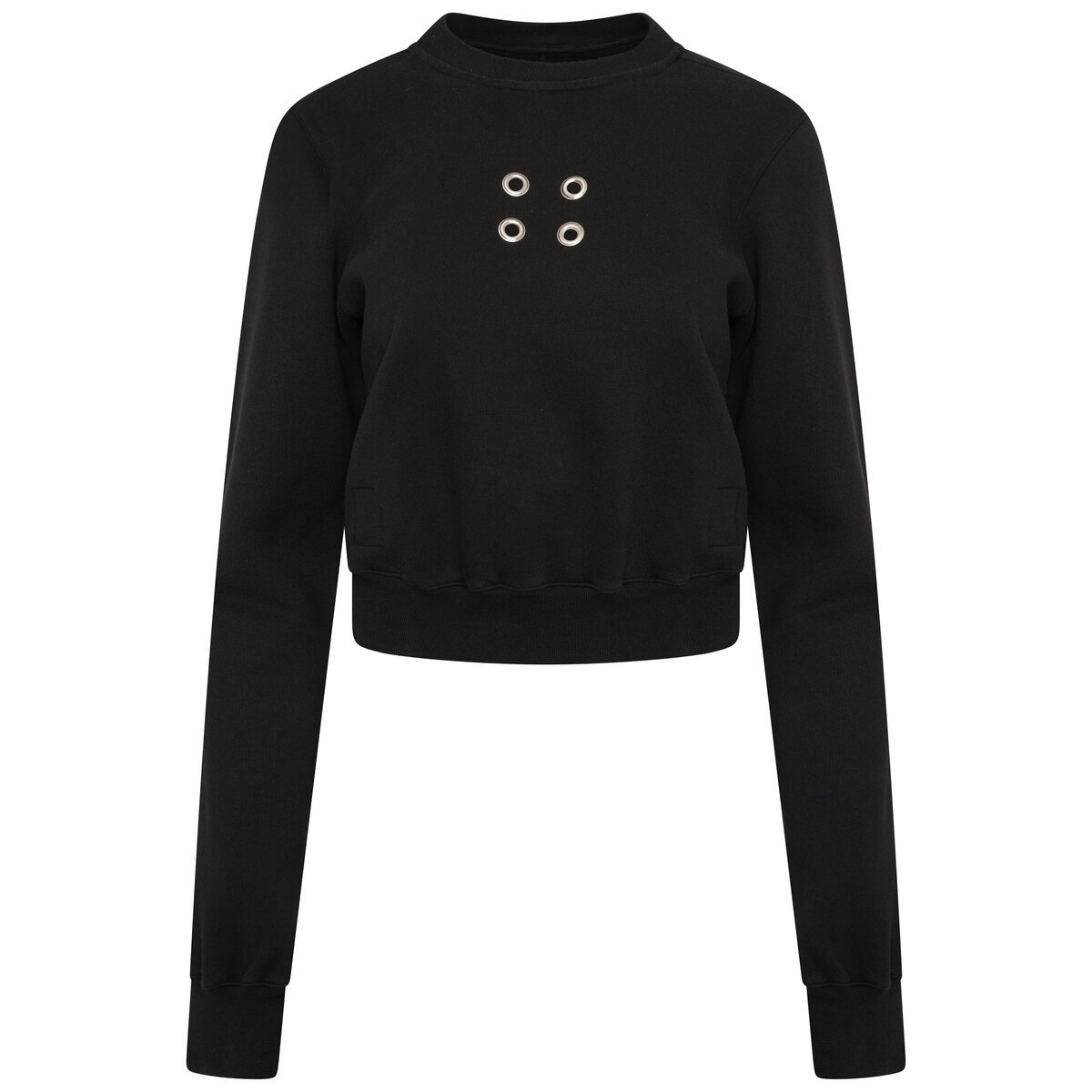 Cropped Gimp Sweatshirt Xs Black