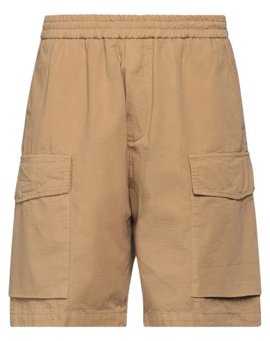 Cruna Man Shorts & Bermuda Shorts Camel Size 34 Cotton