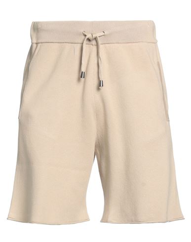 Daniele Fiesoli Man Shorts & Bermuda Shorts Beige Size S Cotton