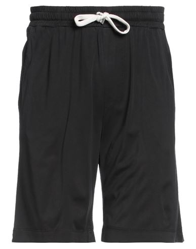Daniele Fiesoli Man Shorts & Bermuda Shorts Black Size M Cupro, Cotton