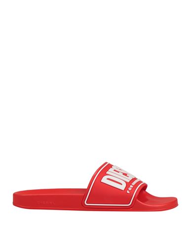 Diesel Sa-mayemi Cc Man Sandals Red Size 12 Polyurethane