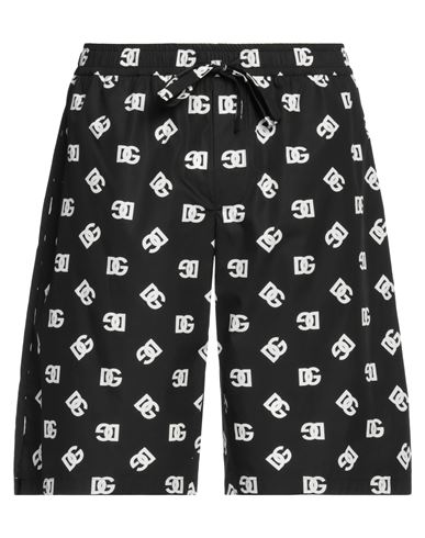 Dolce & Gabbana Man Shorts & Bermuda Shorts Black Size 34 Cotton