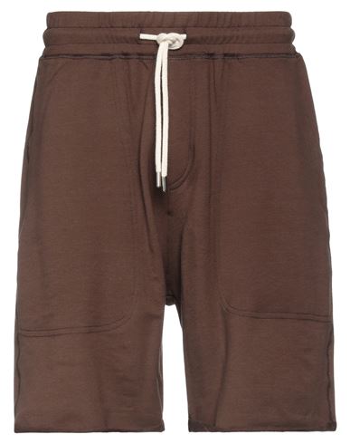 Donvich Man Shorts & Bermuda Shorts Cocoa Size L Cotton, Elastane