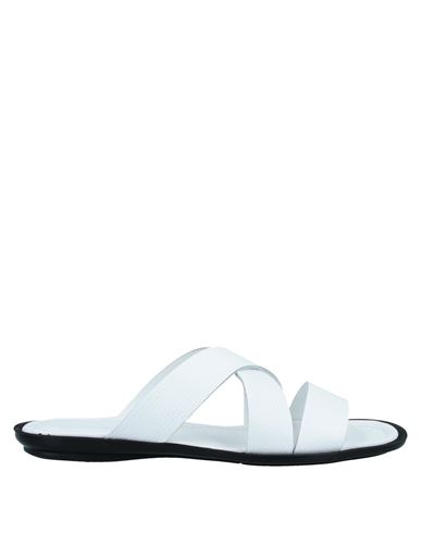 Doucal's Man Sandals White Size 10 Soft Leather