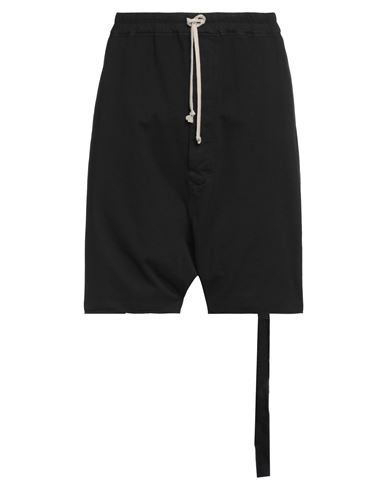 Drkshdw By Rick Owens Man Shorts & Bermuda Shorts Black Size XL Cotton, Elastane