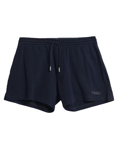 Dsquared2 Man Shorts & Bermuda Shorts Midnight blue Size M Cotton