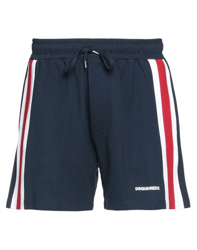 Dsquared2 Man Shorts & Bermuda Shorts Midnight blue Size XS Cotton