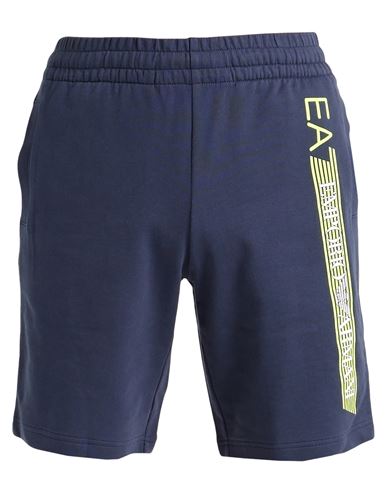 Ea7 Man Shorts & Bermuda Shorts Blue Size XS Cotton