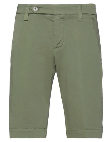 Entre Amis Man Shorts & Bermuda Shorts Green Size 28 Cotton, Elastane