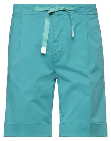 Entre Amis Man Shorts & Bermuda Shorts Turquoise Size 30 Cotton, Elastane