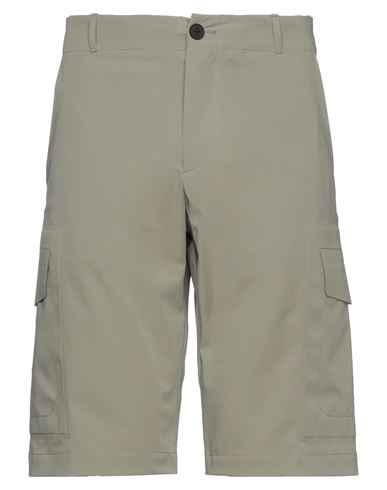 Esemplare Man Shorts & Bermuda Shorts Military green Size XL Polyamide, Elastane