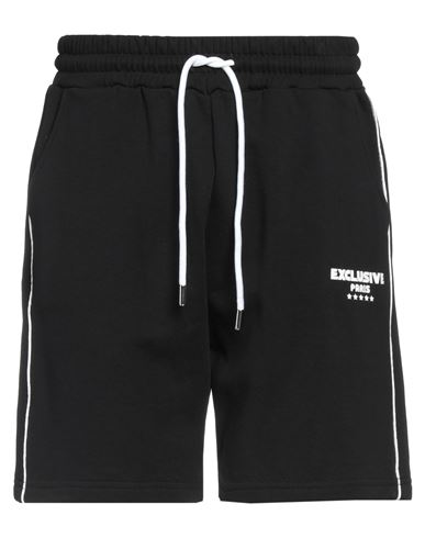 Exclusive Paris Man Shorts & Bermuda Shorts Black Size L Cotton