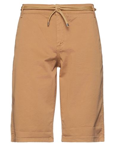 Exibit Man Shorts & Bermuda Shorts Camel Size 28 Cotton, Elastane