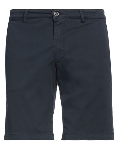 Exigo Man Shorts & Bermuda Shorts Navy blue Size 40 Cotton, Elastane
