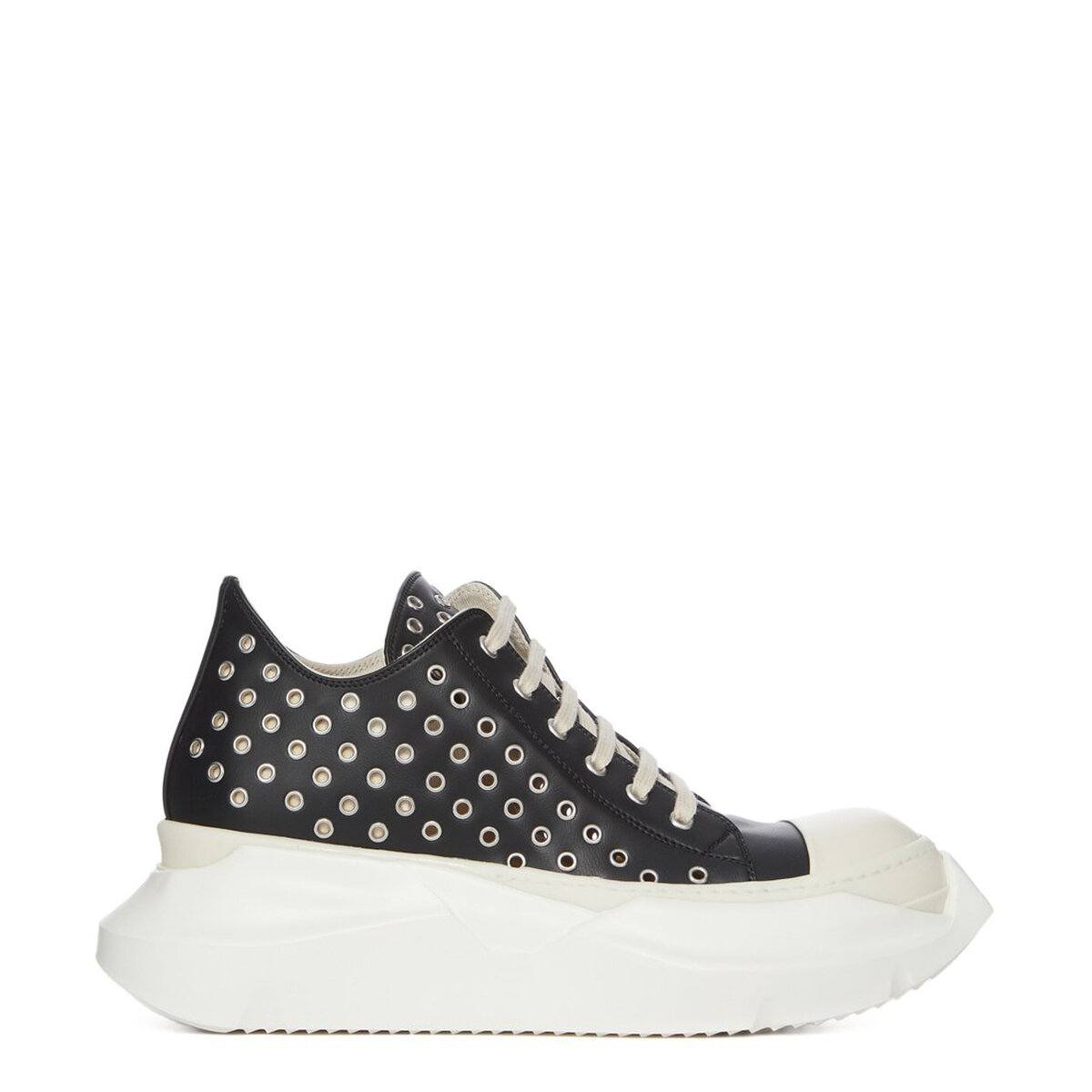 Eyelet Low-top Abstract Sneakers 38 Black