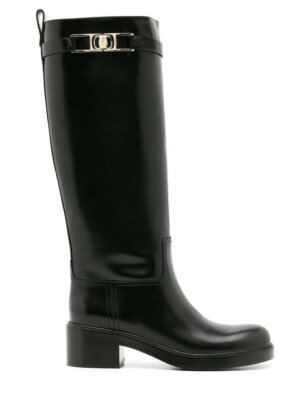 Ferragamo Gancini 55mm knee boots – Black £2,841.00 £2,014.00