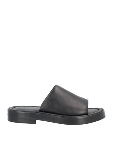 Ferragamo Man Sandals Black Size 6 Calfskin