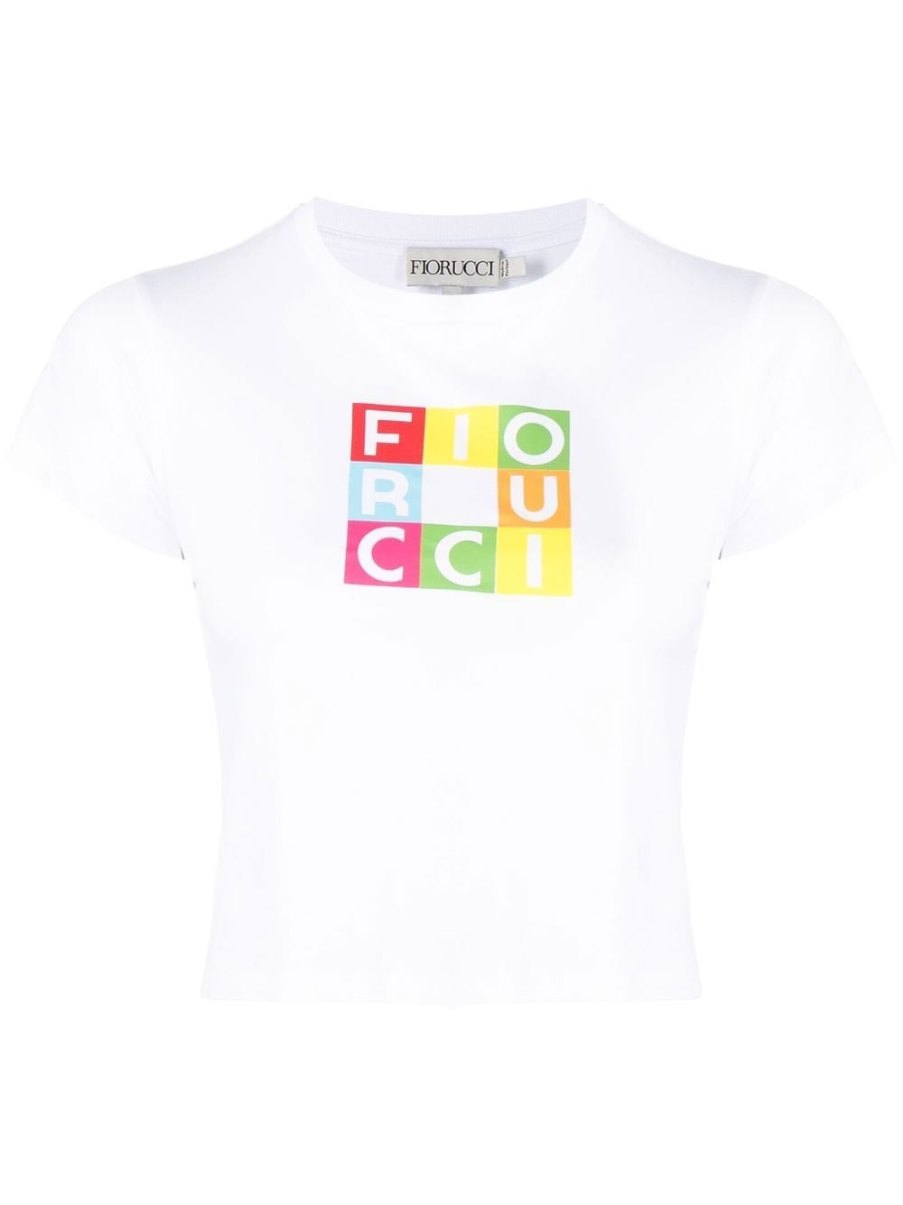 Fiorucci logo-print cotton T-Shirt - White