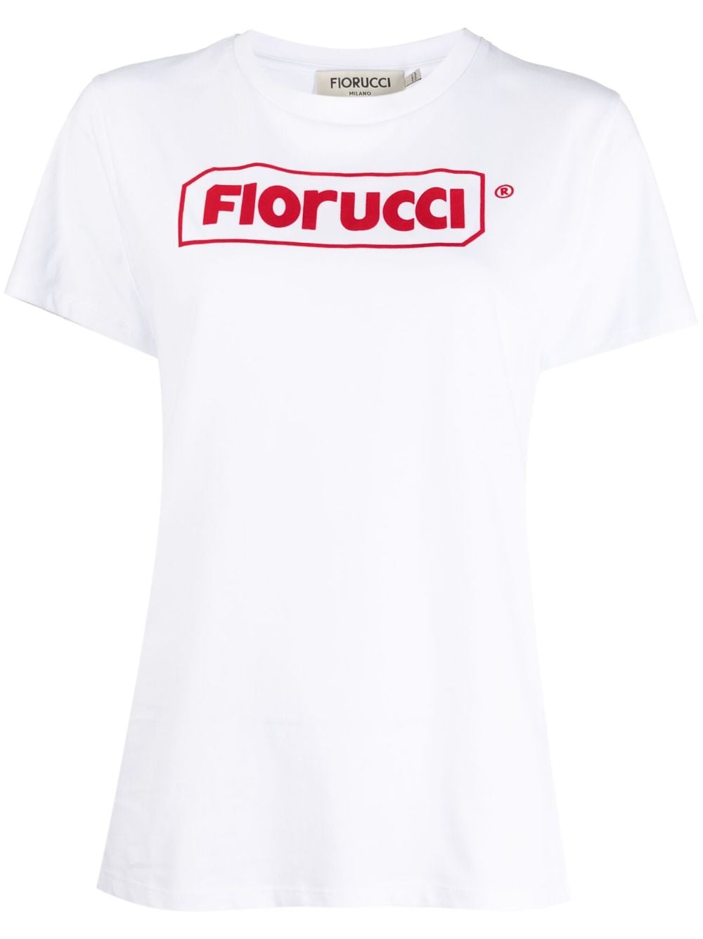 Fiorucci logo-print organic cotton T-shirt - White