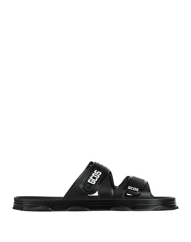 Gcds Man Sandals Black Size 8 Rubber